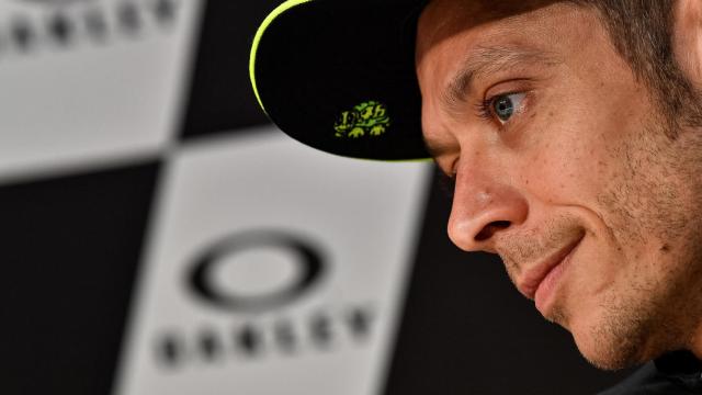 Valentino Rossi, durante la conferencia de prensa del Gran Premio de Italia.