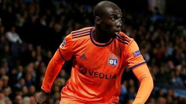 Ferland Mendy, en un partido con el Olympique de Lyon
