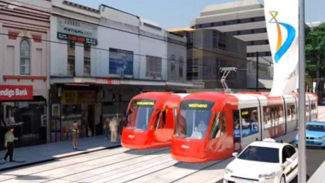 Imagen del tren de Sidney.