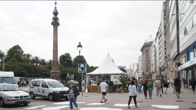 El primer paso de vaca de la historia, en A Coruña