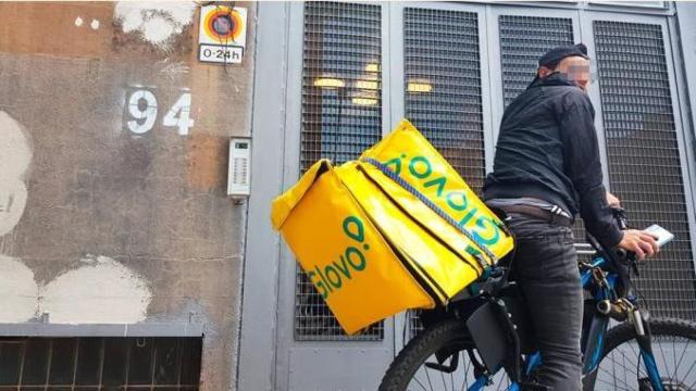 Repartidor de Glovo.