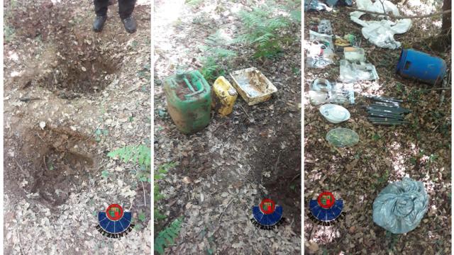 Material de ETA encontrado por la Ertzaintza en Álava.