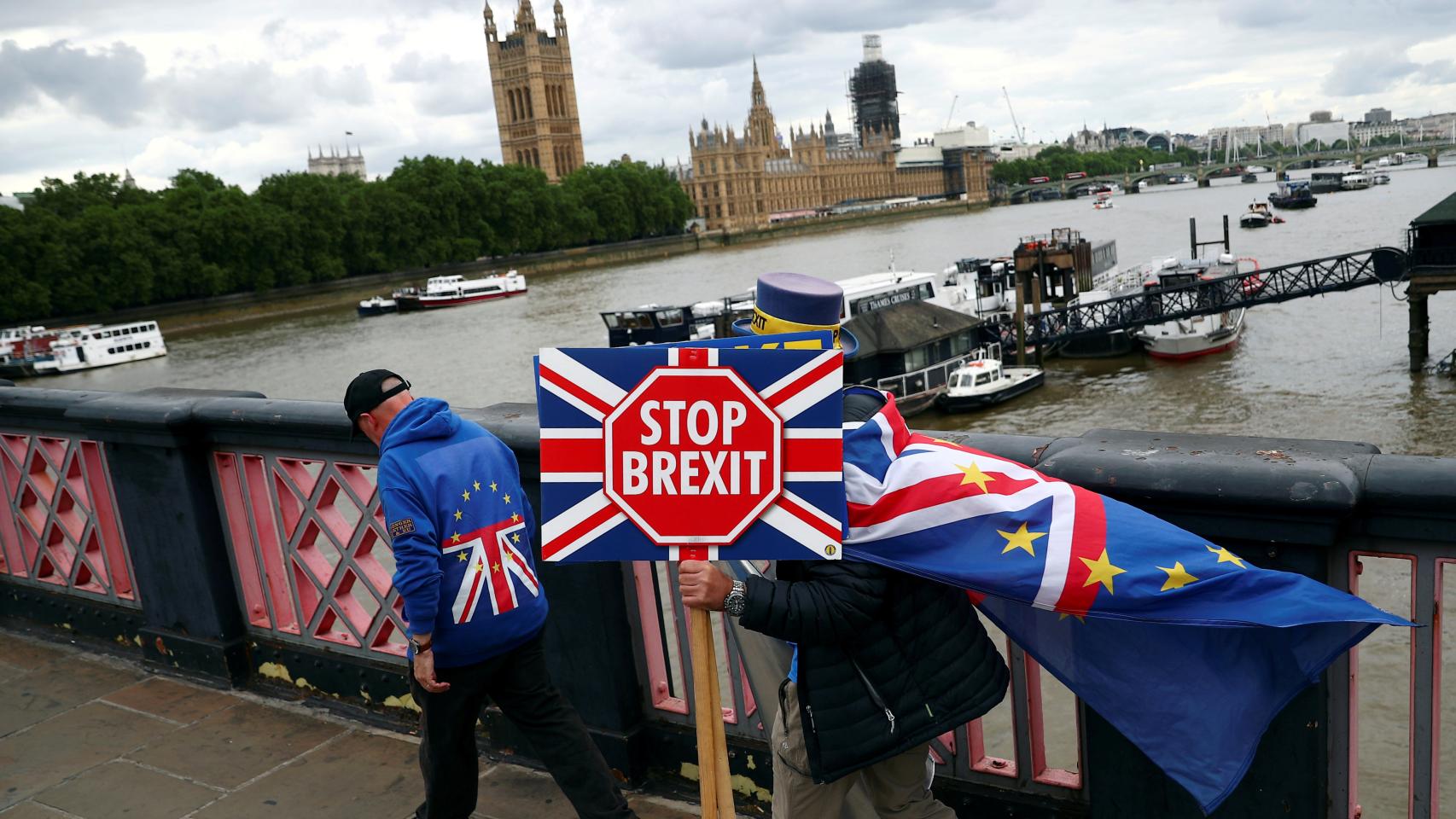 Manifestantes contra el 'brexit' en Londres