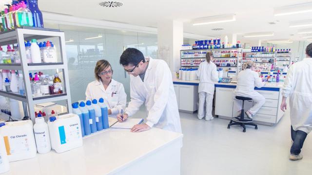 El laboratorio de I+D de Cleanity donde se formulan todas sus soluciones.