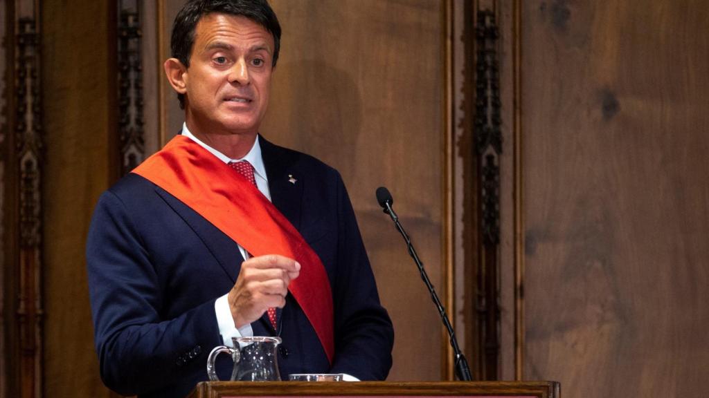 El candidato de Barcelona pel Canvi-Cs Manuel Valls .