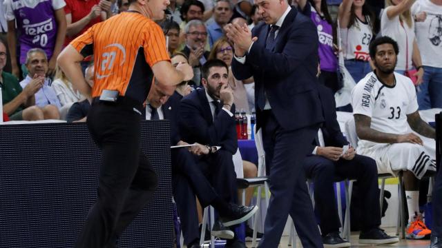 Pablo Laso en el partido contra el Barcelona Lassa