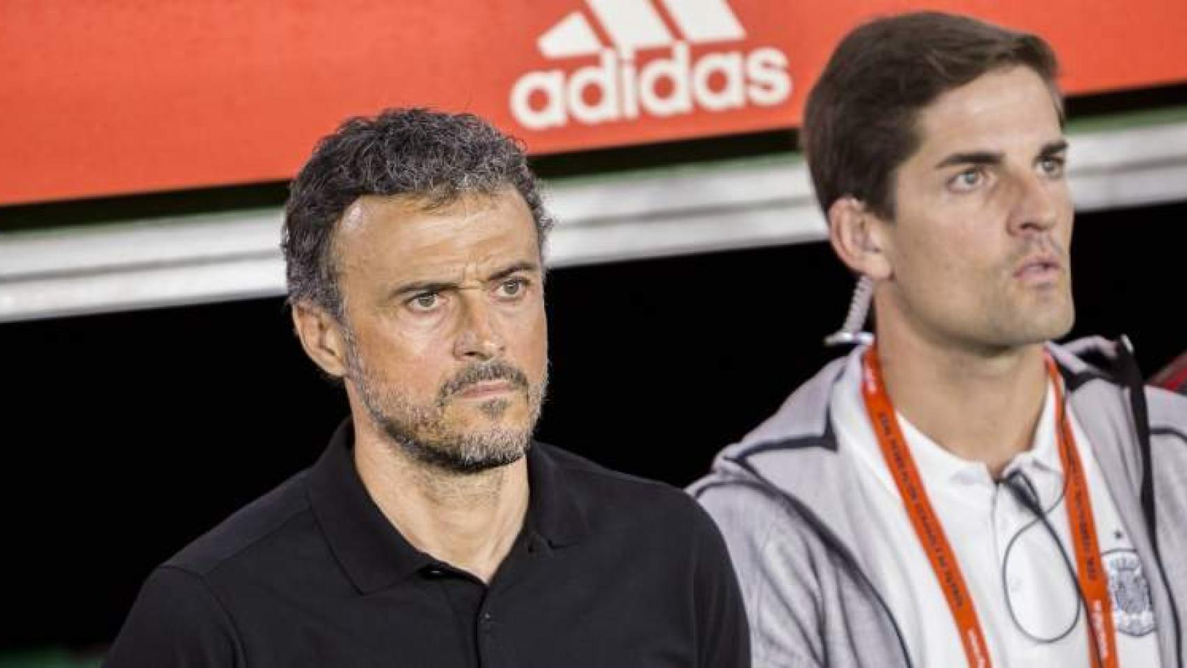Luis Enrique y Robert Moreno