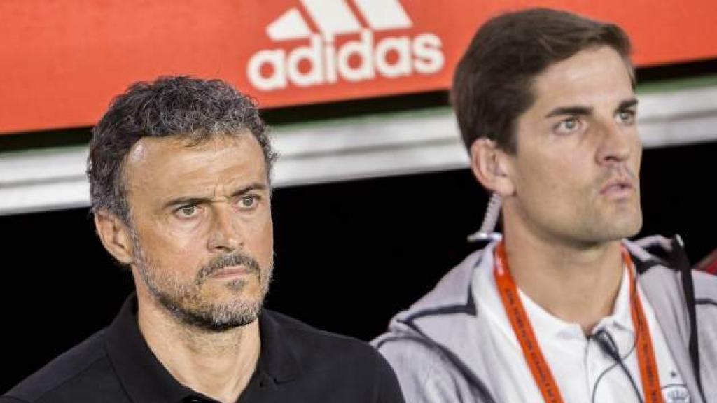 Luis Enrique y Robert Moreno