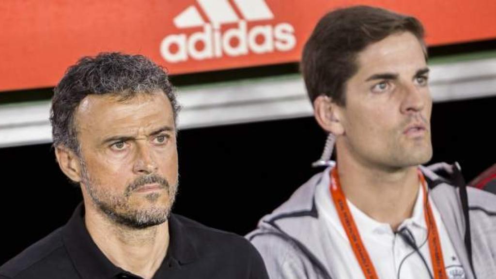 Luis Enrique y Robert Moreno