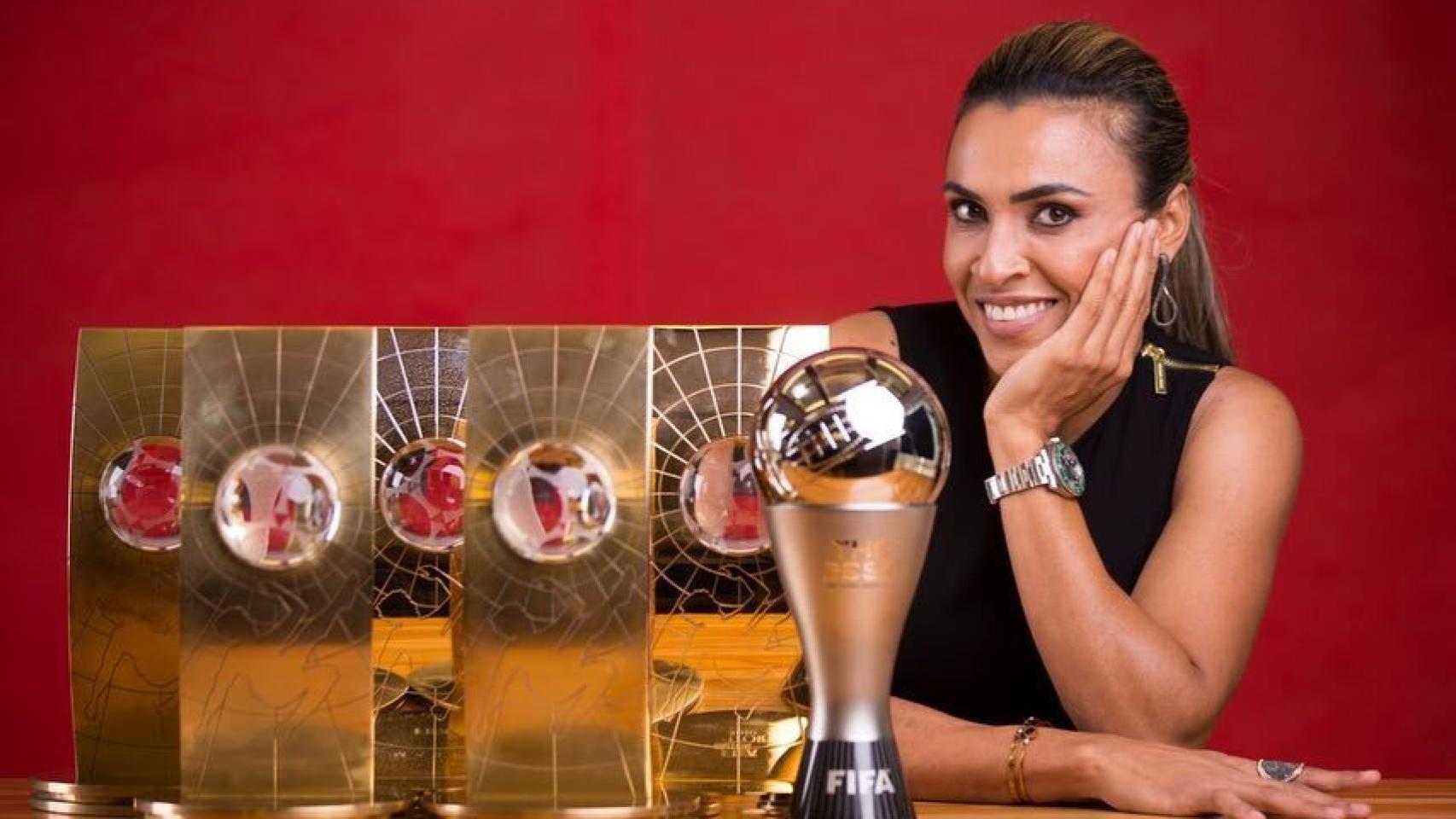 Marta, jugadora de la selección de fútbol femenino de Brasil. Foto: Instagram (@martavsilva10)