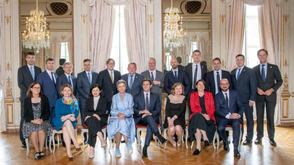 El expresidente de Ciudadanos, Albert Rivera, en la reunión de los liberales europeos.