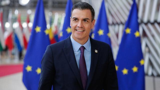 Pedro Sánchez, a su llegada a una de las sesiones de la cumbre de Bruselas.