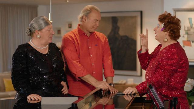 Cesar y Jorge Cadaval con Bertín Osborne en 'Mi casa es la tuya'.