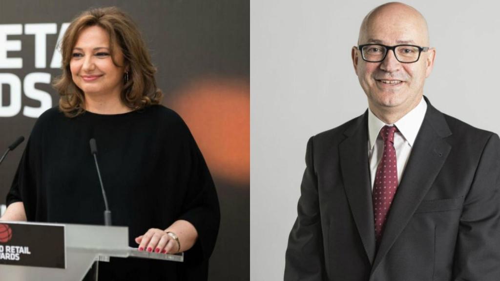 Marta Álvarez, próxima presidenta de El Corte Inglés y Jesús Nuño de la Rosa, presidente y CEO de El Corte Inglés.