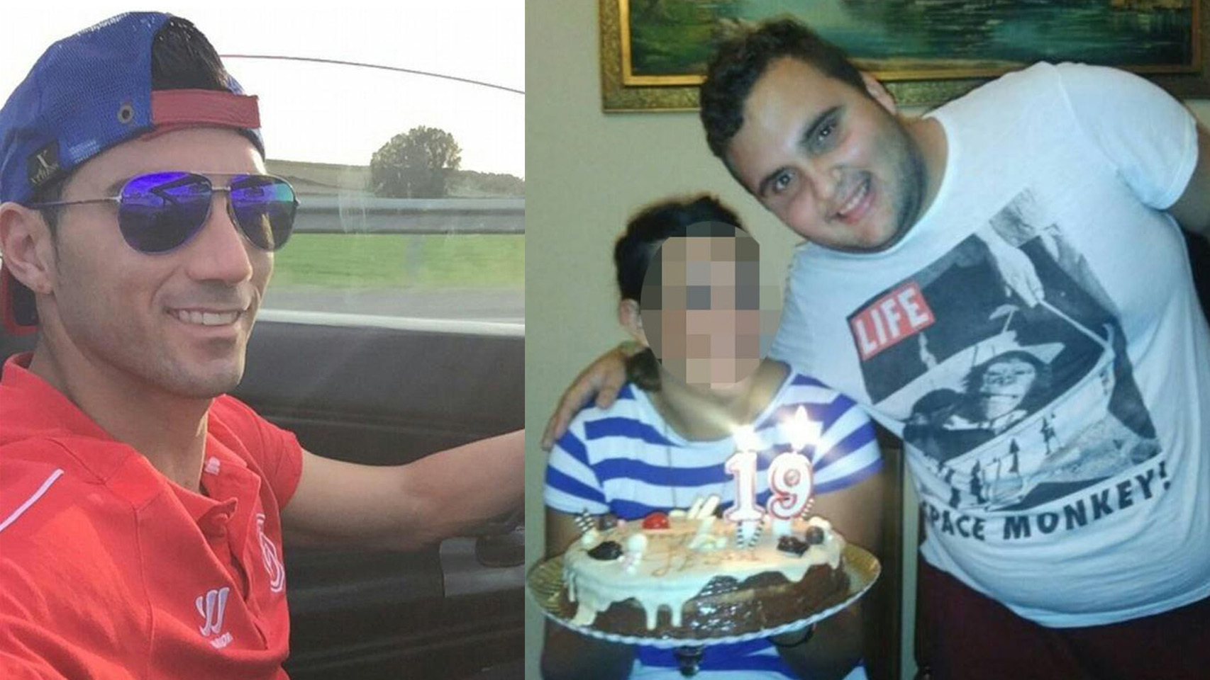 José Antonio Reyes y su primo Juanma.
