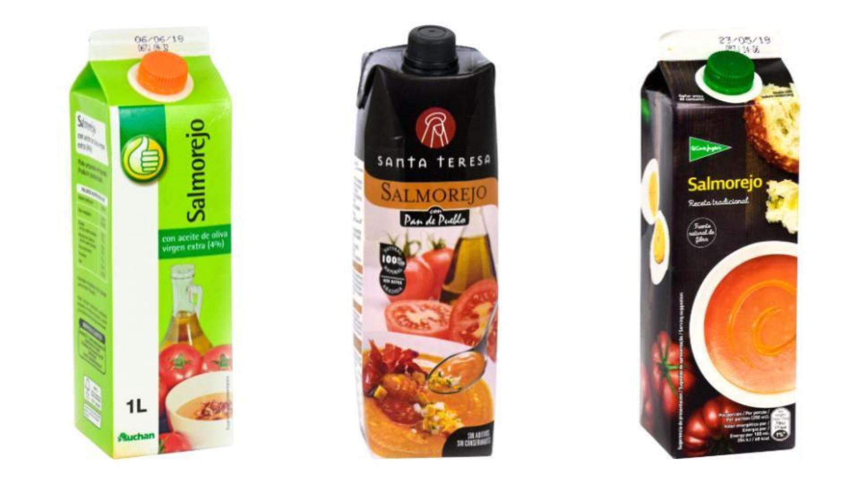 Algunos de los salmorejos con menos calorías del supermercado