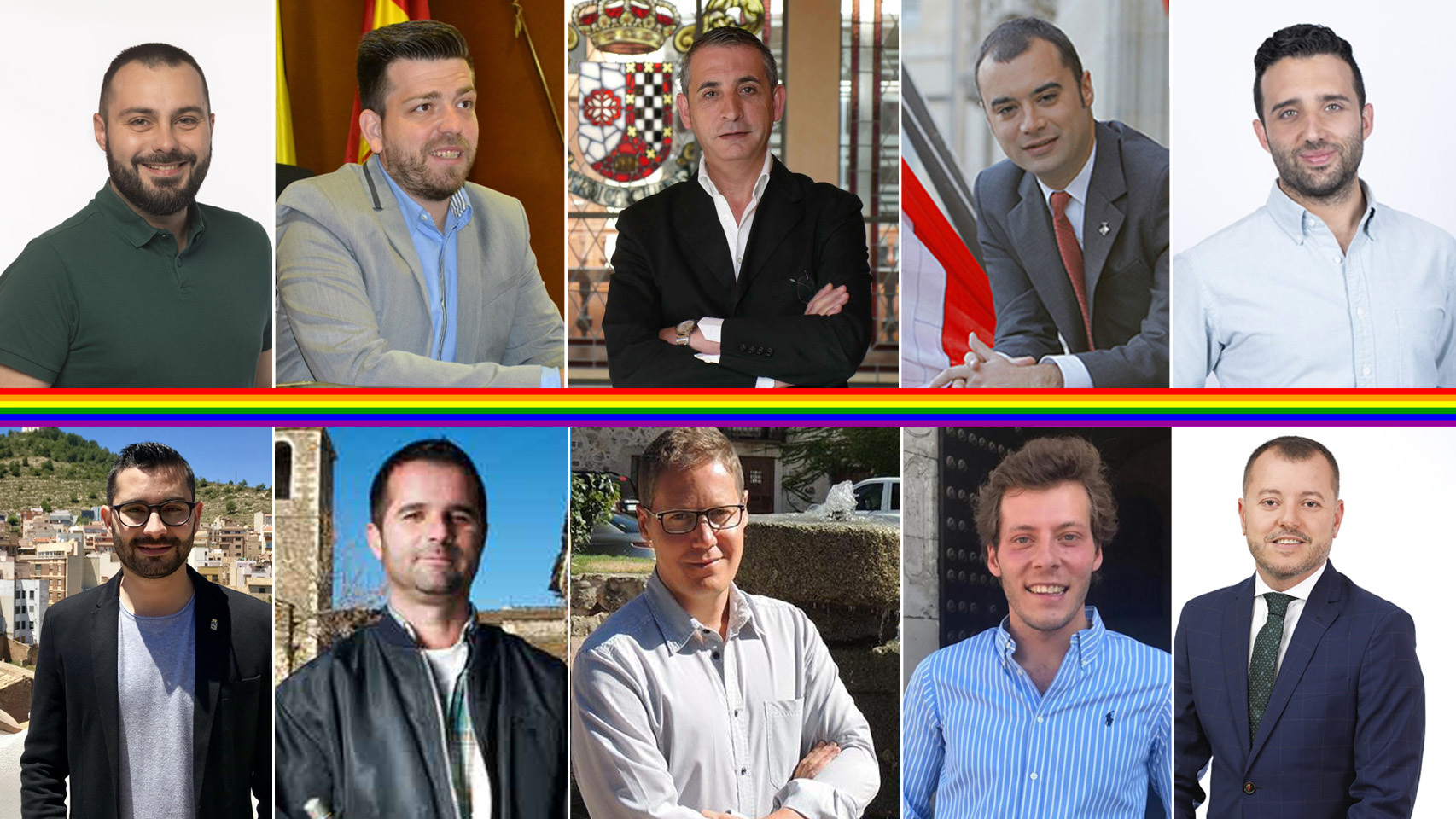 De izquierda a derecha y de arriba a abajo: Javier Silva, Rafael Martínez, Jesús Martín, Jordi Ballart, Darío Moreno, Samuel Falomir, Francisco Maroto, Rubén García de Andrés, José Veira y Teodoro Sosa.