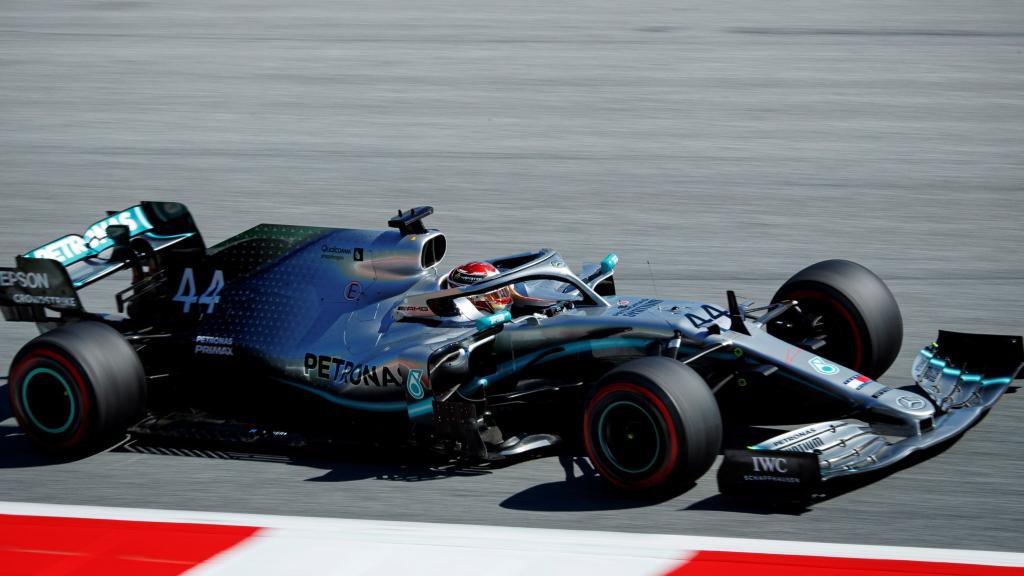 Hamilton en los entrenamientos del GP de Austria