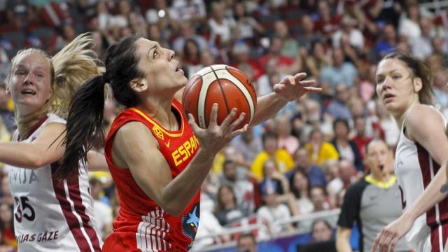 Ouvina, en un momento del partido