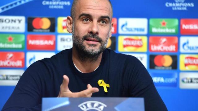El entrenador del Manchester City, Pep Guardiola.