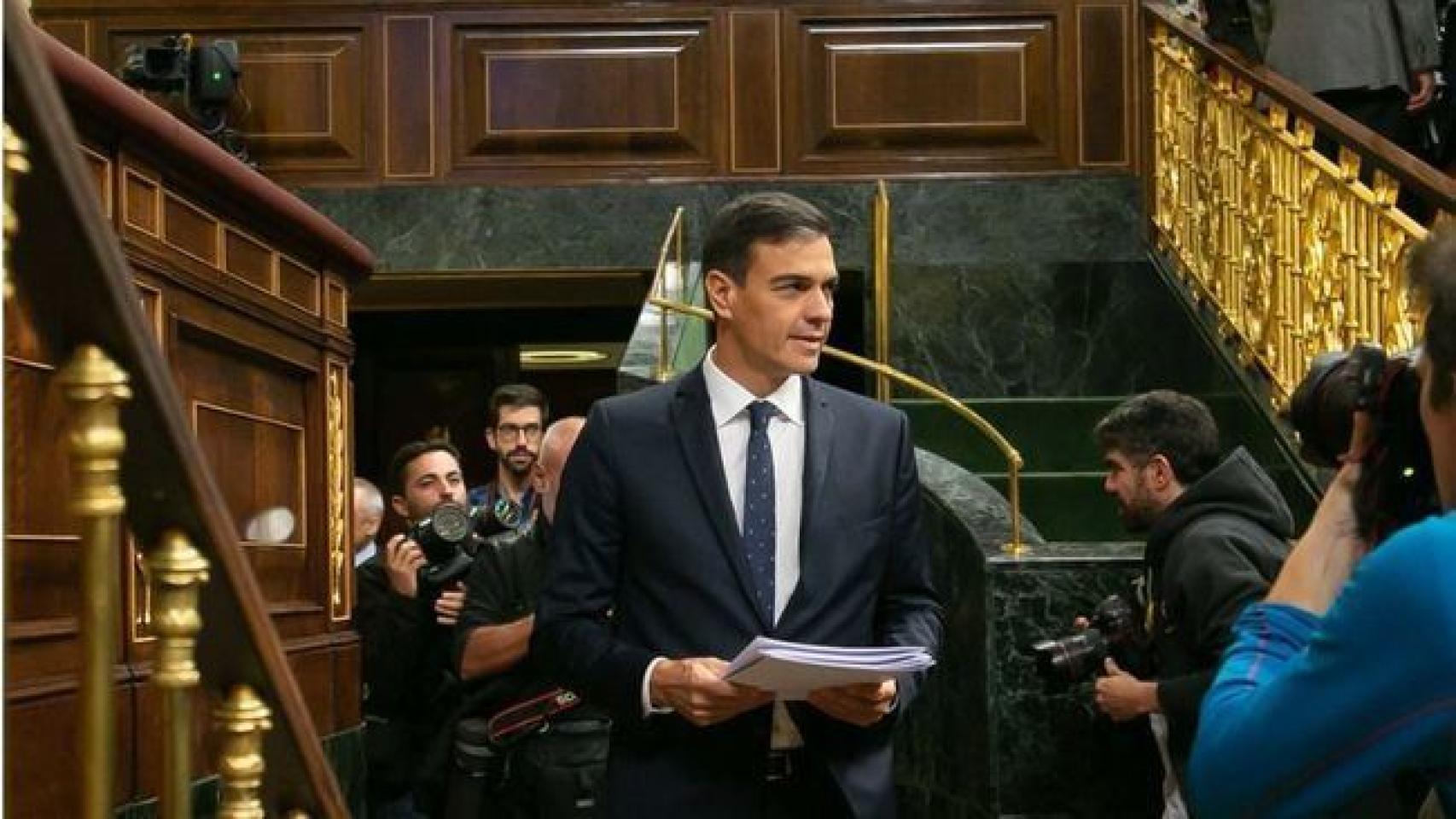 Pedro Sánchez, en el Congreso de los Diputados.