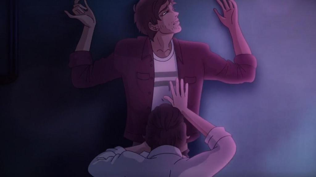 Imagen de la escena sexual animada