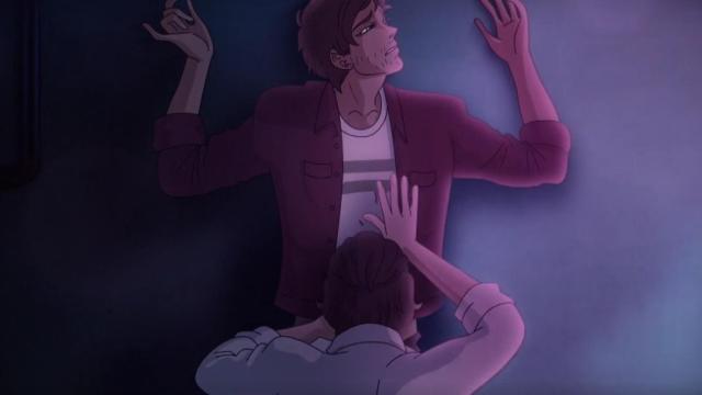 Imagen de la escena sexual animada