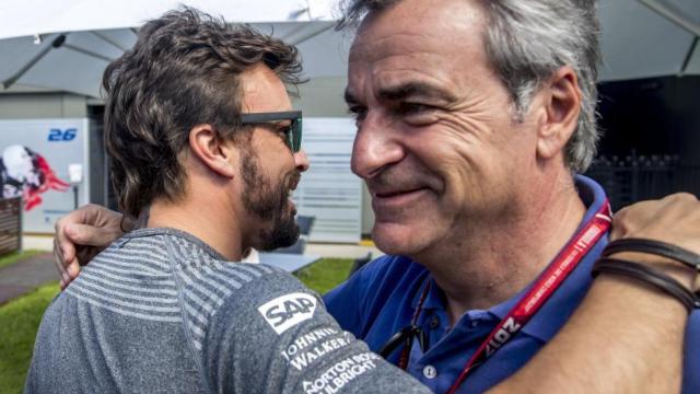 Carlos Sainz y Fernando Alonso