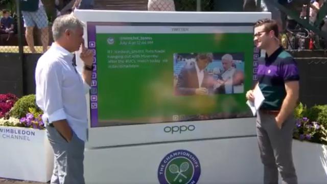 Mourinho, en Wimbledon 2019 hablando de Rafa Nadal