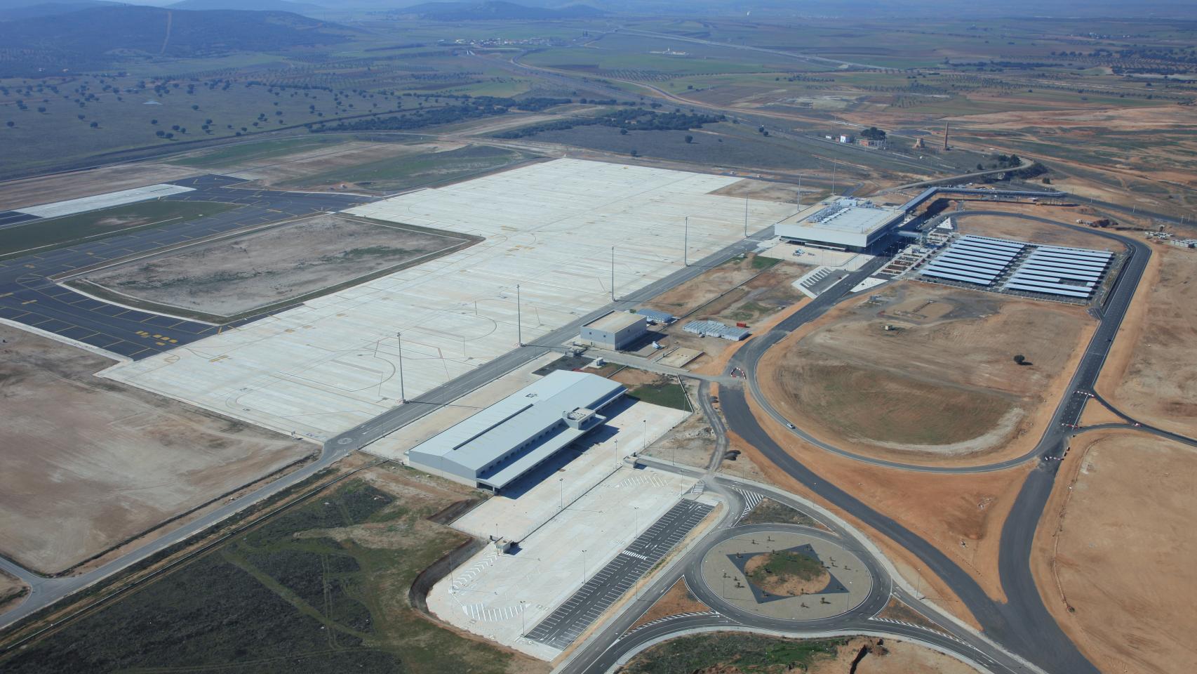 Vista aérea del aeropuerto de Ciudad Real.