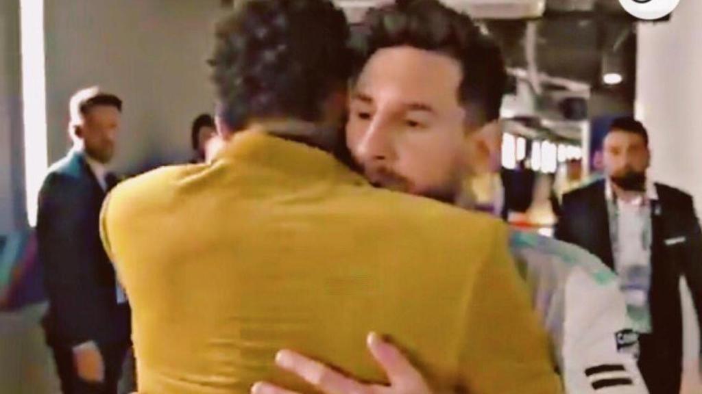 Leo Messi y Neymar y en el Mineirao.