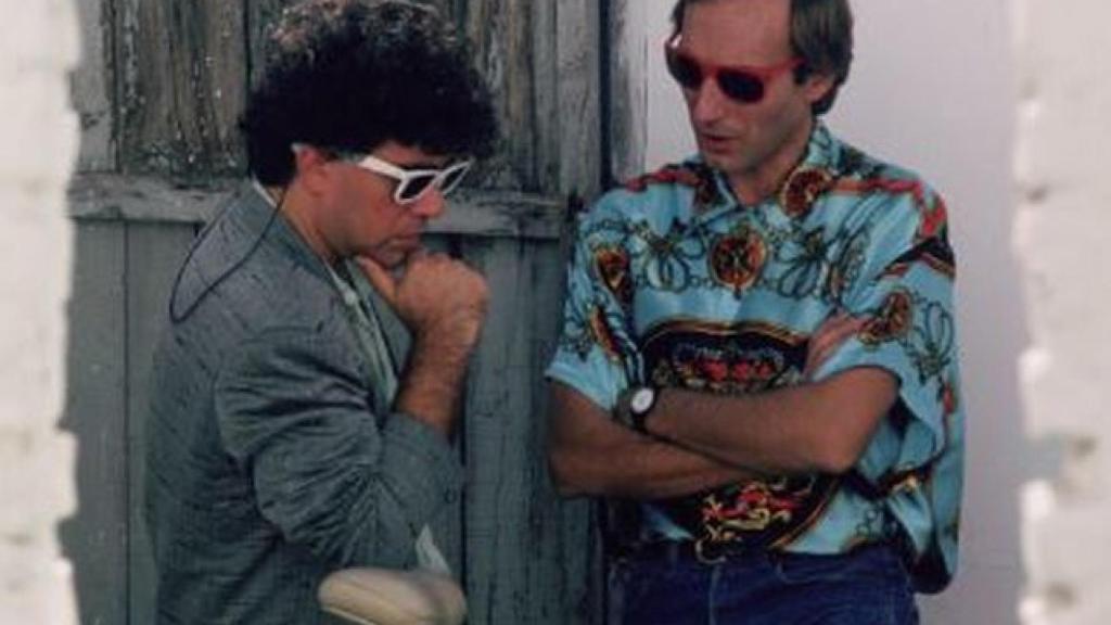 Pedro Almodóvar y Eusebio Poncela.