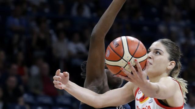 Marta Xargay, en un momento del partido