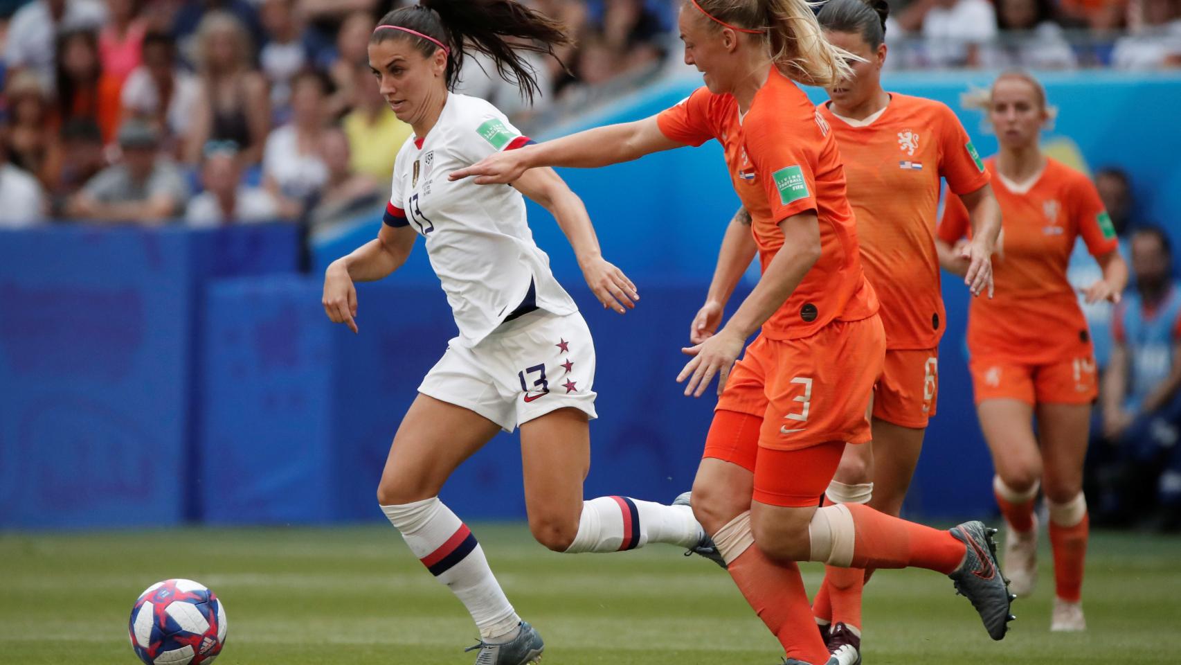 Alex Morgan, en la final del Mundial femenino de Francia 2019 entre Estados Unidos y Holanda