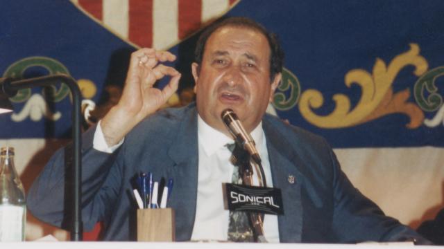 Jesús Gil, durante una rueda de prensa.