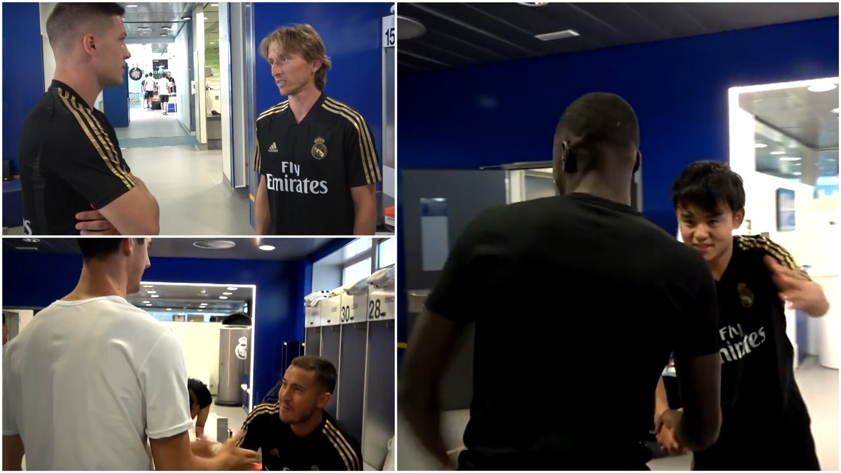 La 'vuelta al cole' del Madrid, desde dentro: el saludo de los 'Lukas', los nervios de Kubo...