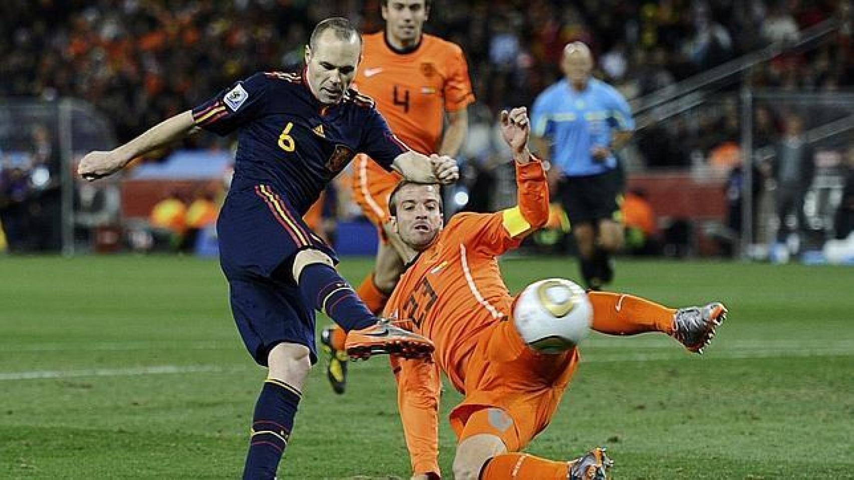 Gol de Iniesta para dar el Mundial de 2010 a España.