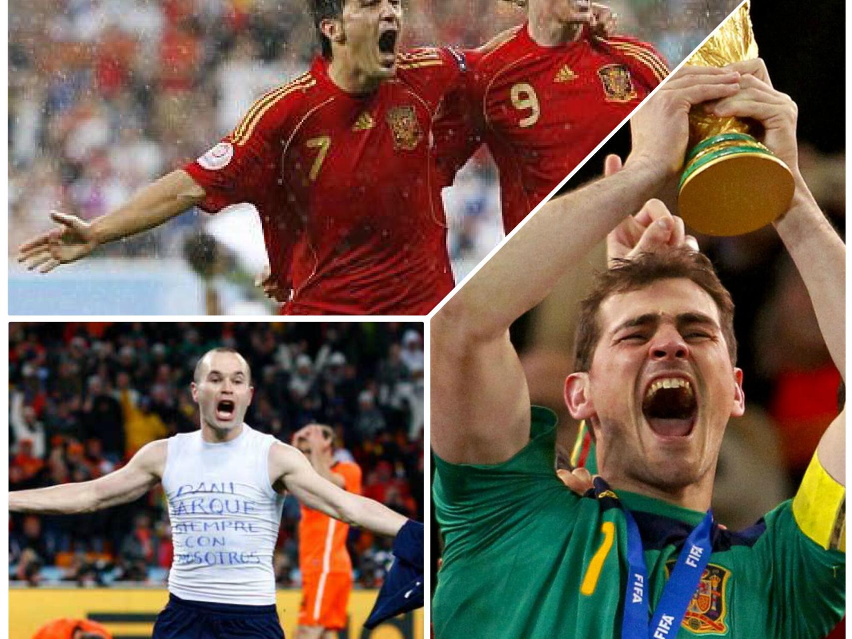 Villa, Torres, Casillas e Iniesta