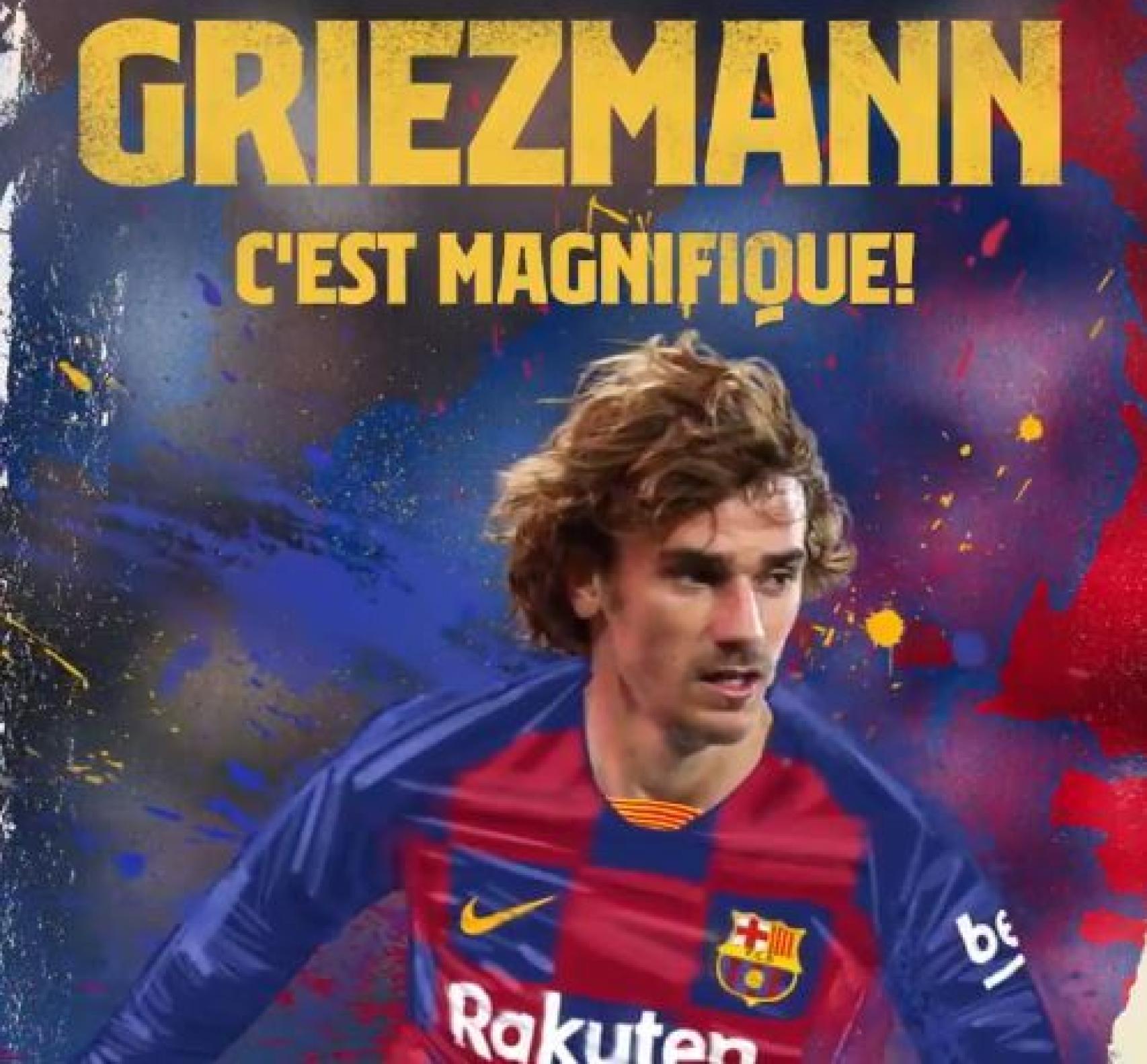 Griezmann, nuevo jugador del Barcelona. Foto: Twitter (@FCBarcelona_es)