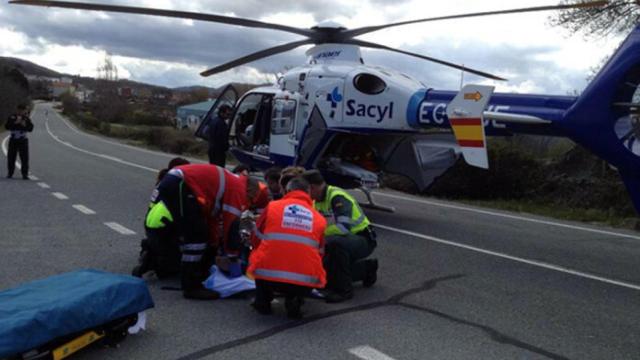 Foto de archivo de un helicóptero del Sacyl