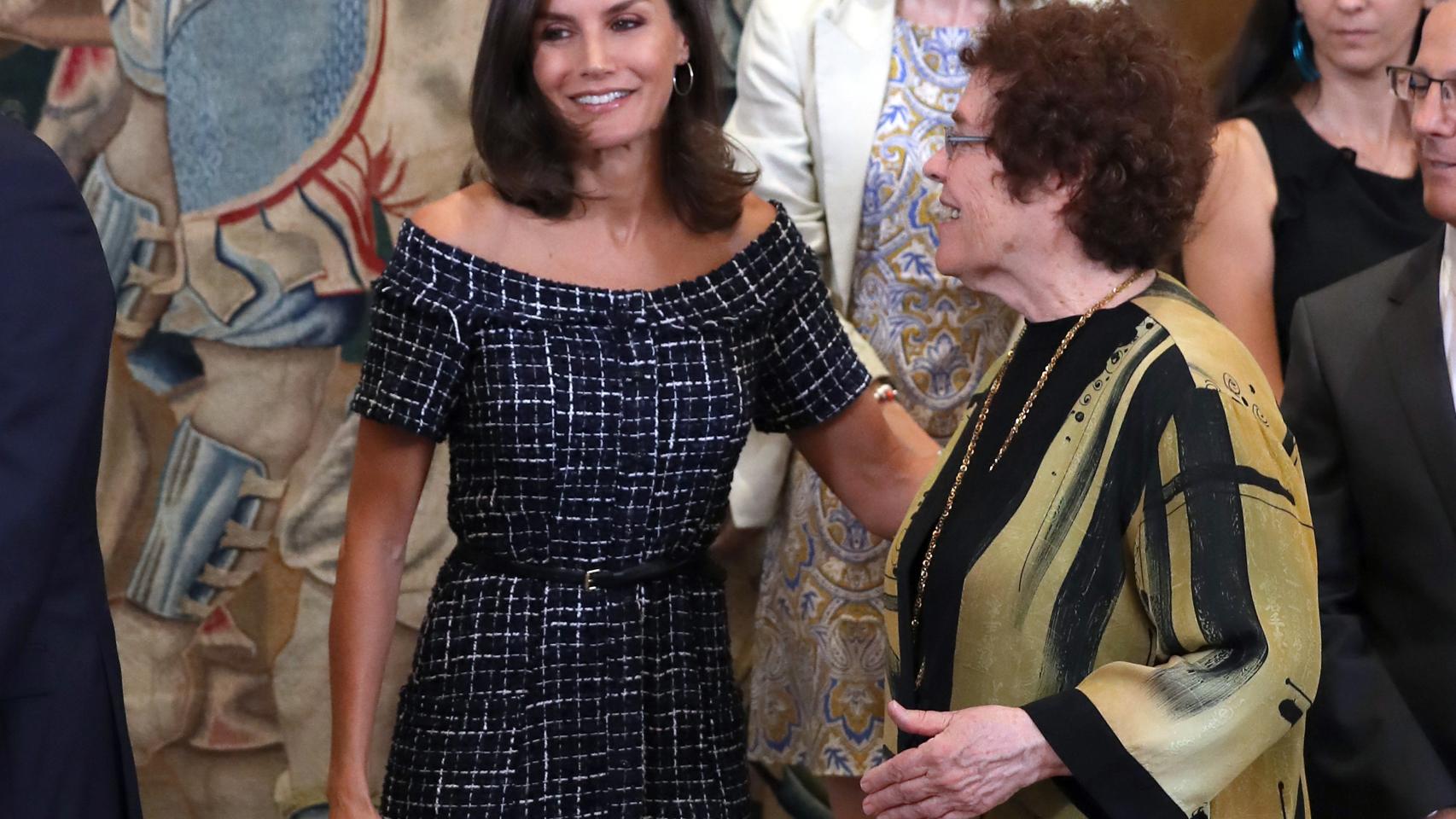 Letizia en una audiencia en Zarzuela.