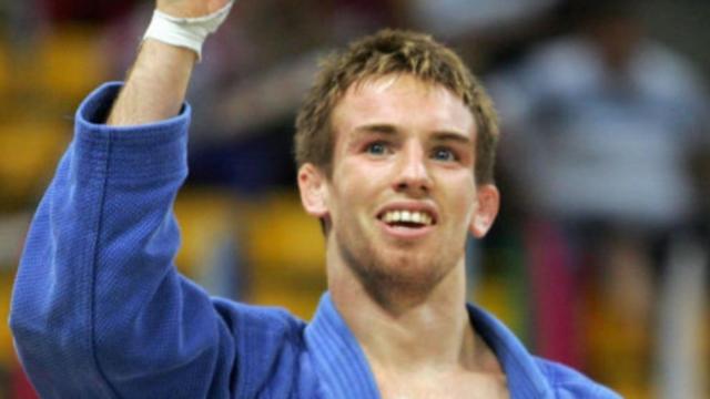 Craig Fallon celebrando uno de sus títulos. Foto: British Judo Association