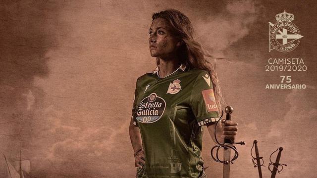 La segunda equipación del Dépor es un homenaje al 75 aniversario de Riazor