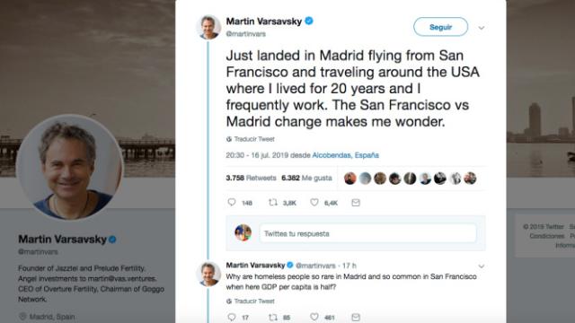 El comienzo del hilo viral que ha publicado Varsavsky