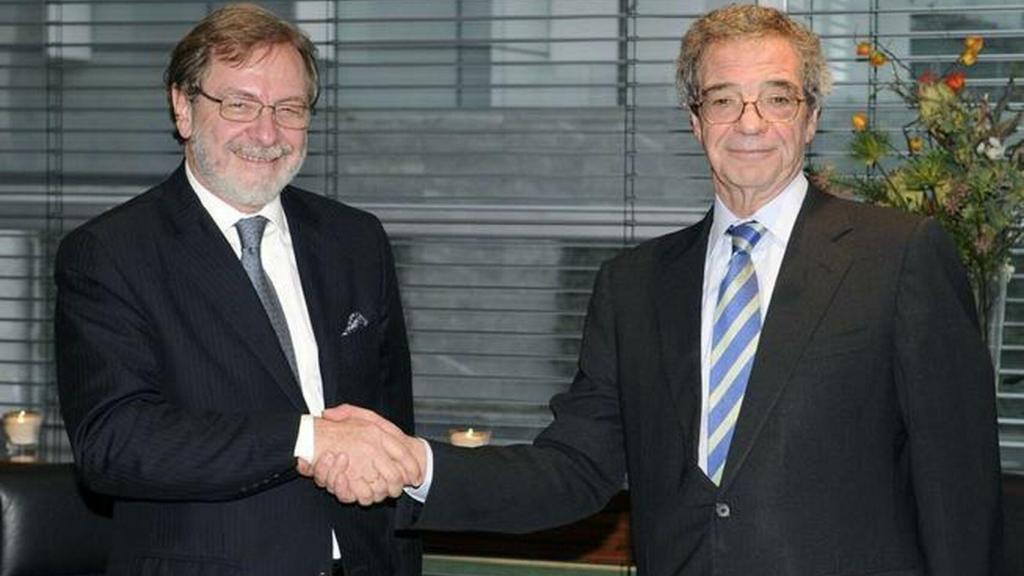 Juan Luis Cebrián y César Alierta (Telefónica).