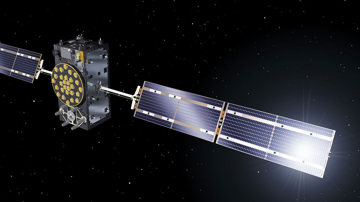 Uno de los satélites de la constelación Galileo.