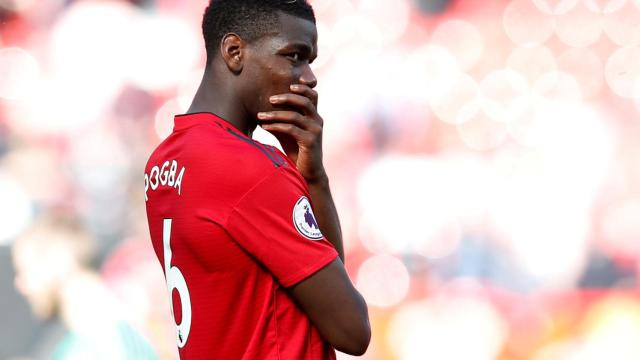 Paul Pogba con el Manchester United
