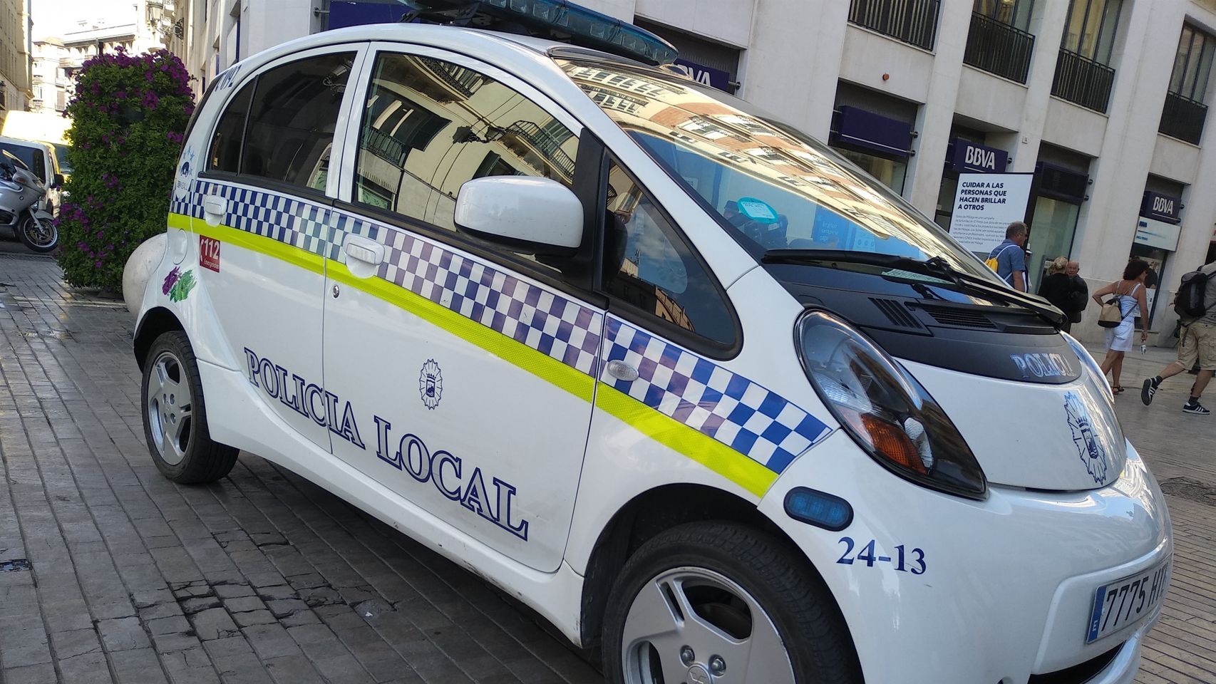 Un coche de la Policía Local de Málaga.