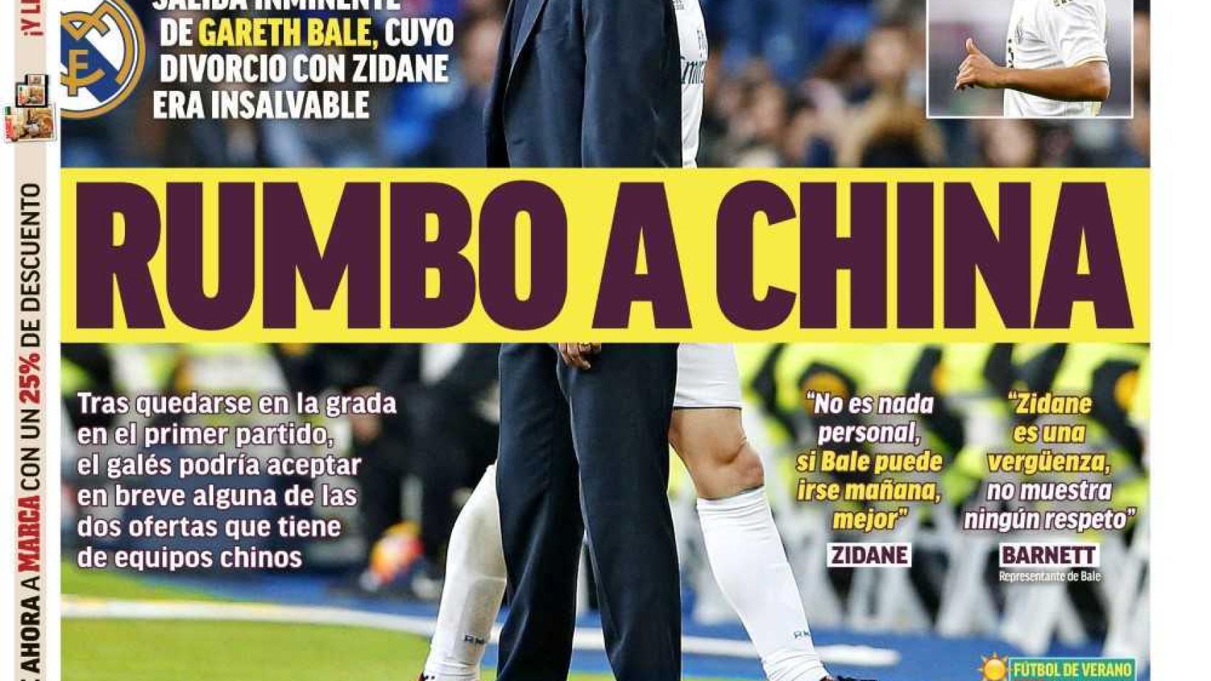 La portada del diario MARCA (22/07/2019)