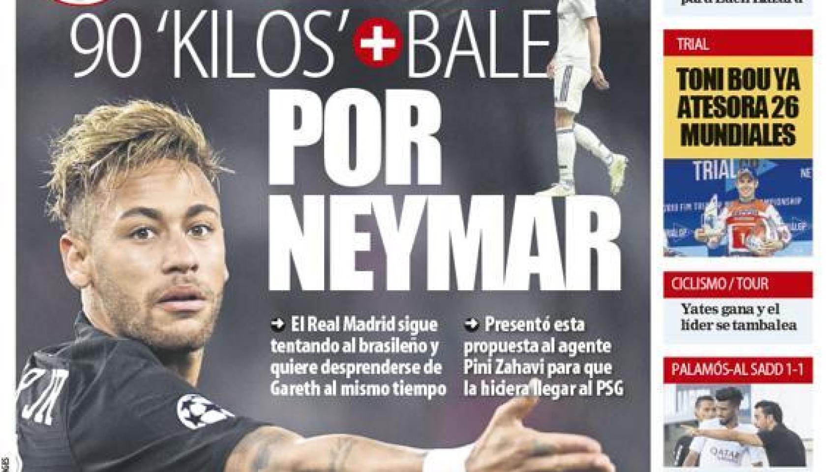 La portada del diario Mundo Deportivo (22/07/2019)